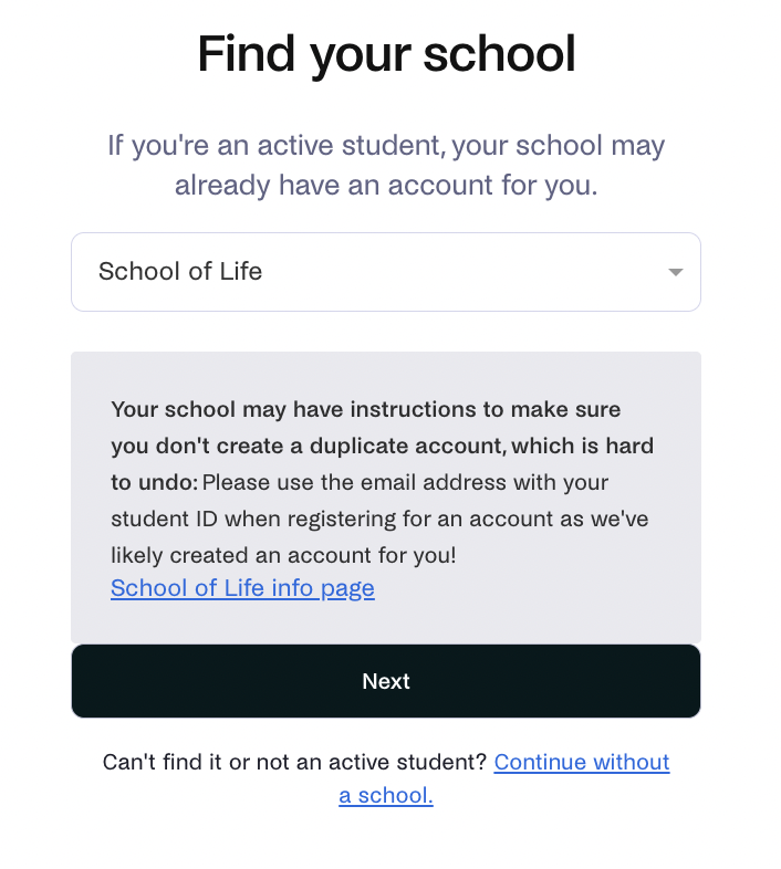 Find your school with message.png