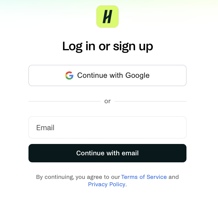 Continue with google or email .png