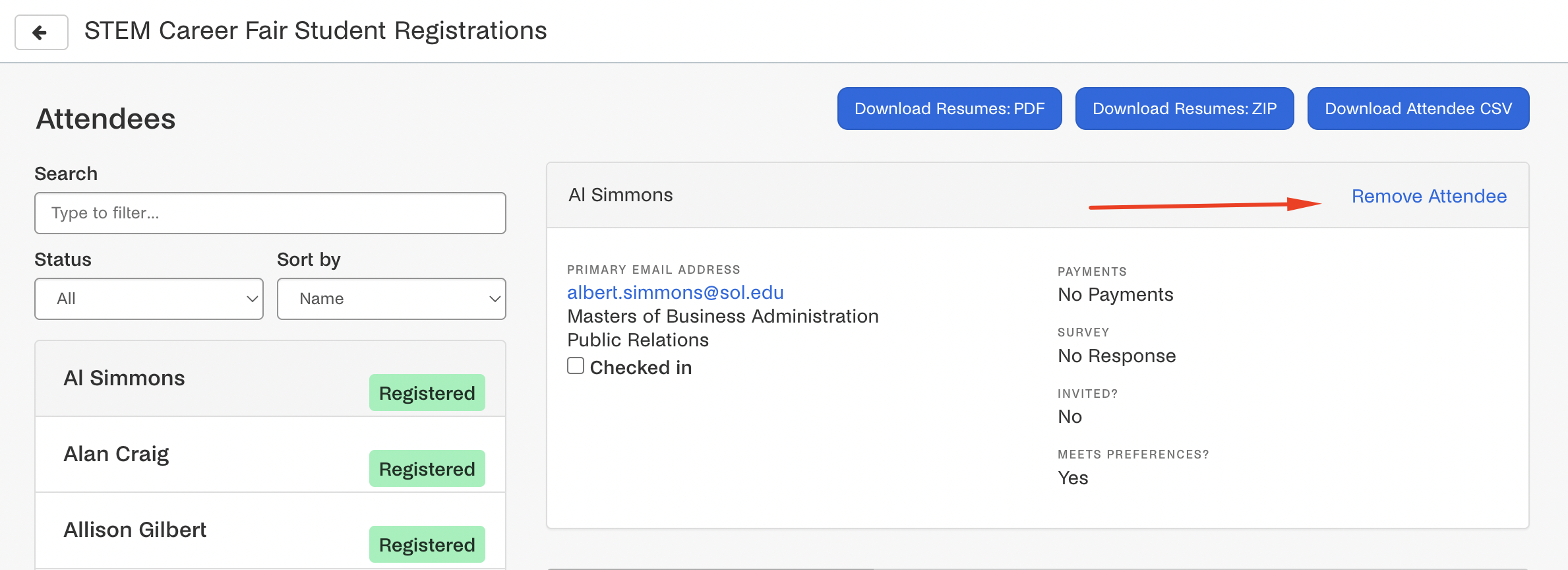Remove attendee button on fair registratiants page.png