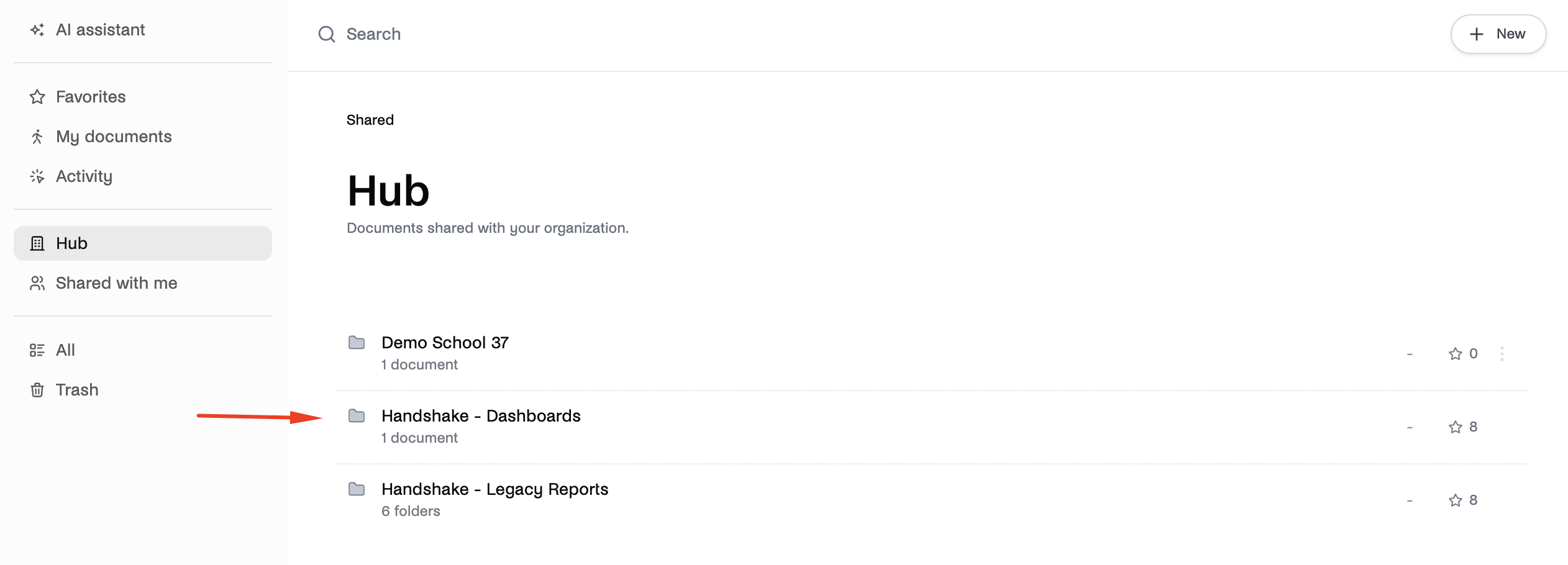 Handshake - Dashboards in Hub.png