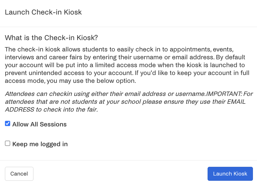 Launch check-in kiosk from career fairs page.png