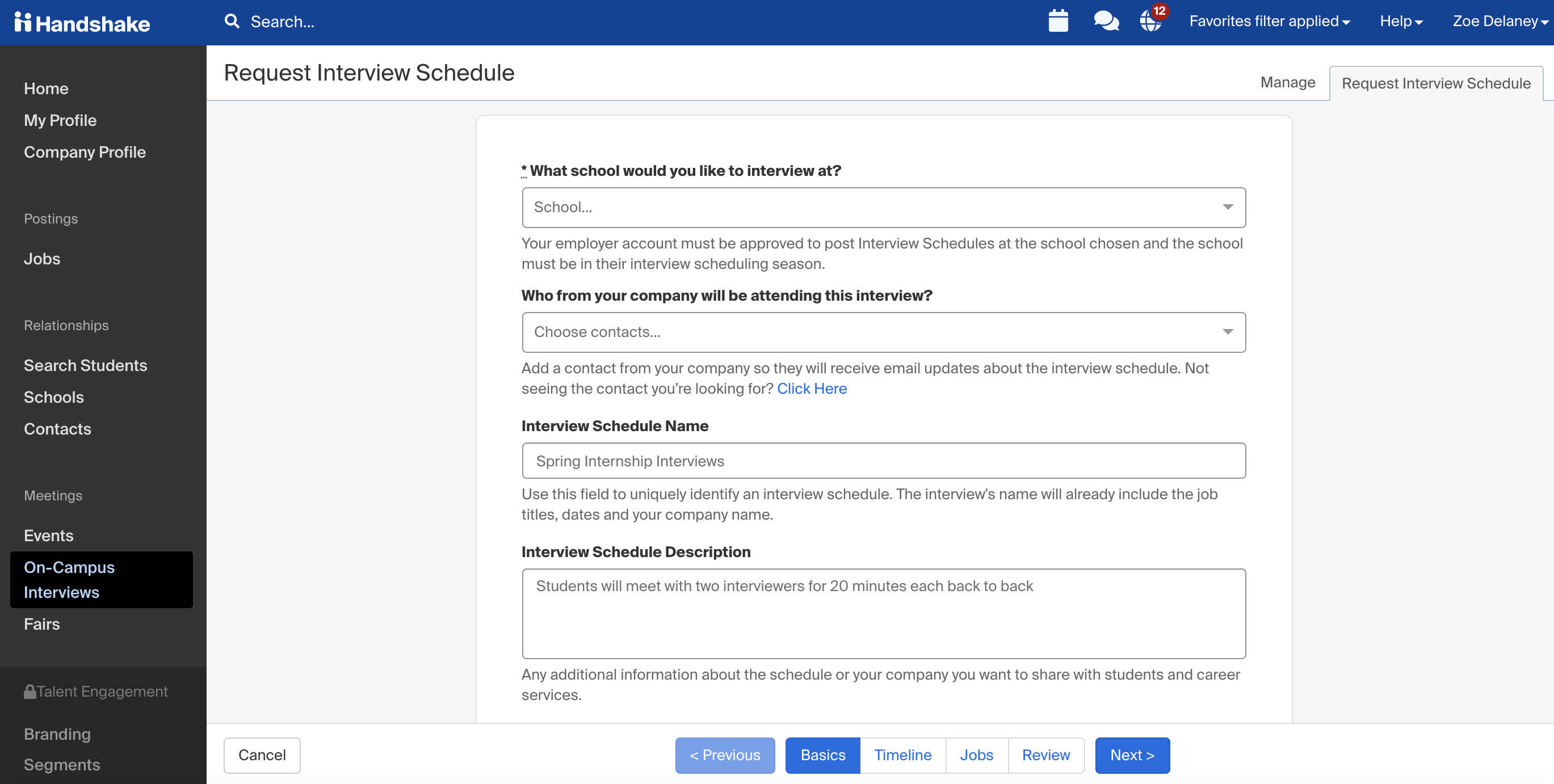 how-to-request-an-interview-schedule-at-a-school-handshake-help-center