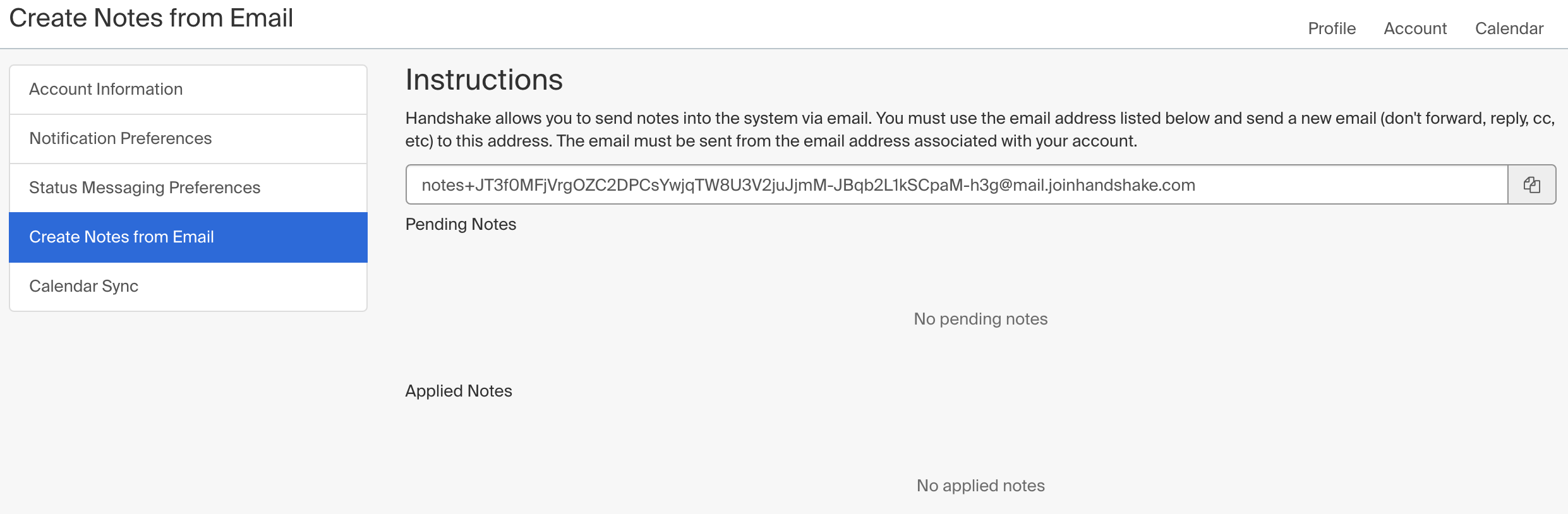 Employer Account User Settings – Handshake Help Center