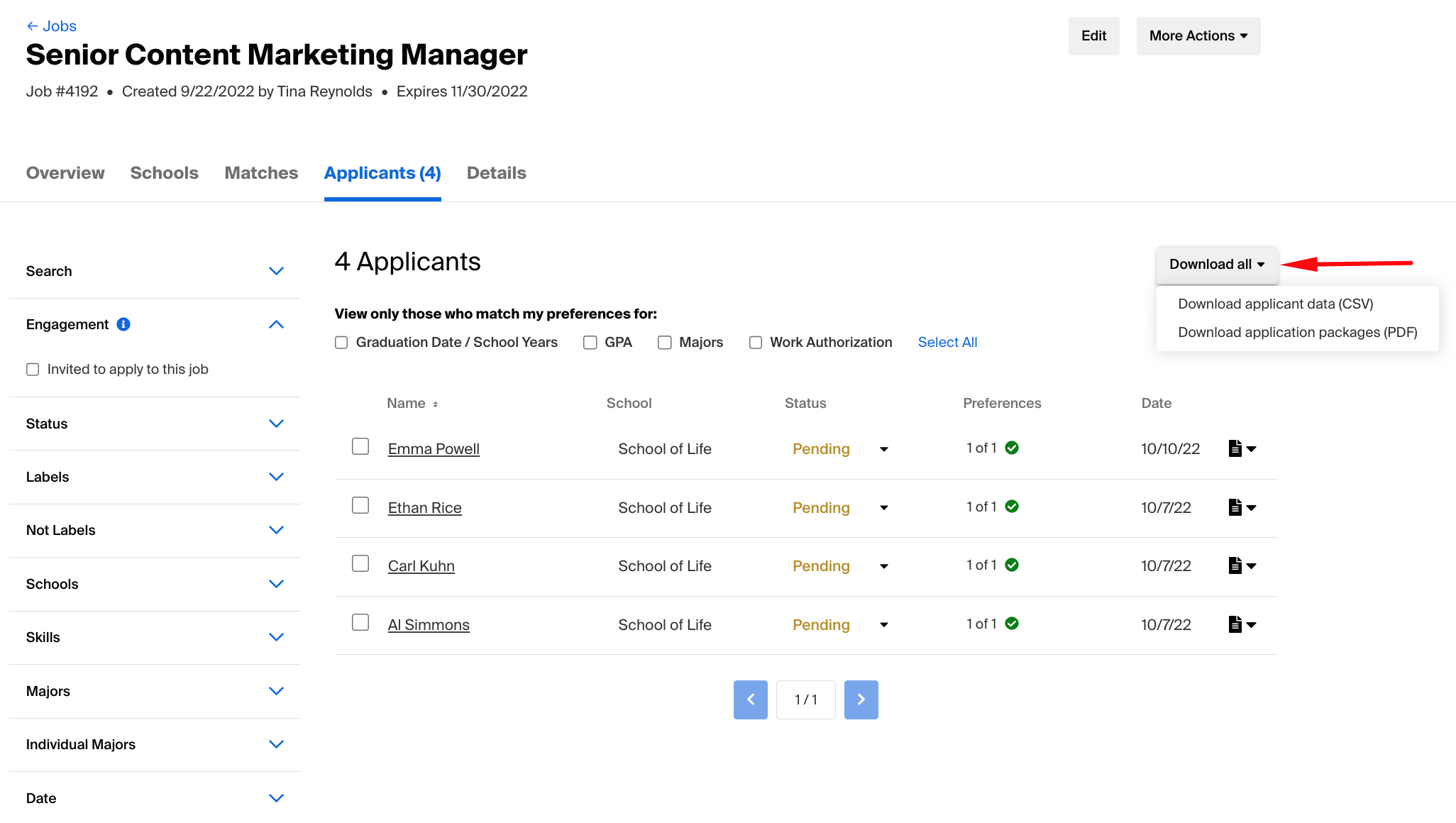 Downloading Public Resumes Handshake - 9794428125591